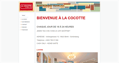 Desktop Screenshot of lacocotte.de